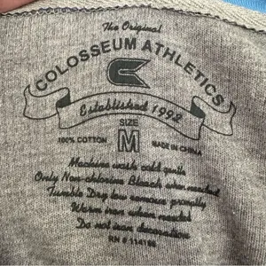 Stadium Athletics UNC North Carolina Hooded Henley Shirt Women’s Medium Gray Blue College thumbnail 8