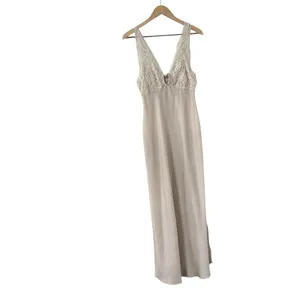 FREE PEOPLE Intimately Country Side Slip Lace Night Gown Satin Maxi Dress thumbnail 3