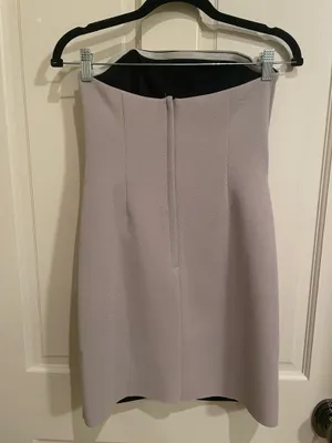ASOS Tan and Black Strapless Dress thumbnail 2