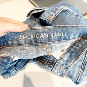 American Eagle Highest Rise 90s Flare Jeans Blue 2 Long thumbnail 3