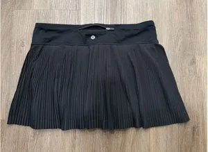 Lululemon Pleat To Street Skirt 3"‎ Liner Length Size 8⛳️🎾 Black BLK thumbnail 1