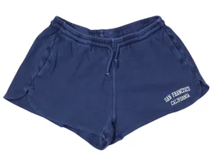 J Galt Waffle Knit‎ Shorts Womens Small Navy Blue San Francisco California thumbnail 1