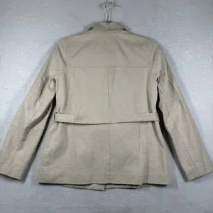 Madewell MD255 Linen Blend Belted Blazer Jacket Beige XXS New‎ thumbnail 4