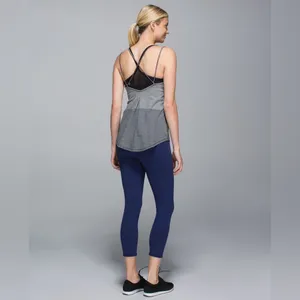 LULULEMON Breezy Tank in Divided Stripe Heathered Light to Dark Grey / Slate 2 thumbnail 5