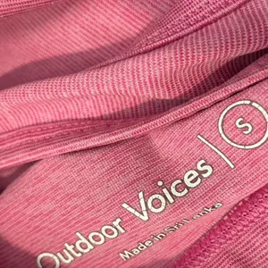 Outdoor Voices Pink Scoop-Front Sports Bra thumbnail 2