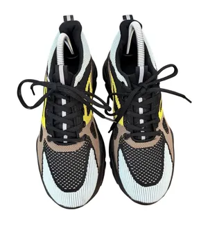 Athletic Sneakers Knit Running Shoes Size 10 Multi Color Chunky Mesh Outdoors thumbnail 1