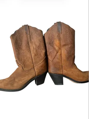 Masterson Boot Co. Western Cowgirl Boots Women’s Size 9.5 Brown Leather RB3432 thumbnail 2