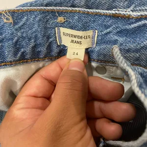 Madewell Superwide-Leg Jeans Size 24 Blue High Rise Wide Leg Denim thumbnail 5