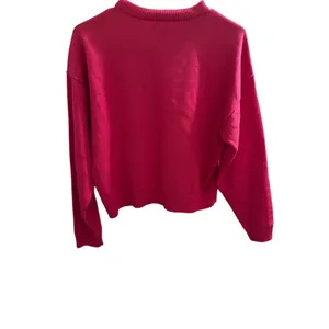 J. Crew Crewneck Drop Shoulder Sweater Hot‎ Pink Women's Size Small thumbnail 3
