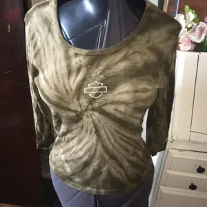 Harley Davidson acid wash Fort Worth fitted shirt thumbnail 1
