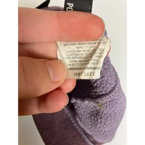 Ambler‎ Mountain Works Beanie Women One Size Purple Excellent Fleece Warm Hat thumbnail 4