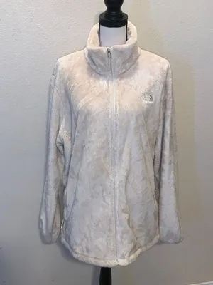 The North Face Osito Full Zip Up Fleece Sweatshirt Vintage White thumbnail 1