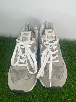 New Balance 574 Classic Gray White Men’s Size 7 Suede ENCAP Sneaker thumbnail 2