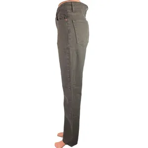 Zara Black Washed 100% Cotton High Rise Ankle Denim Straight Leg Jeans Size 4 thumbnail 2