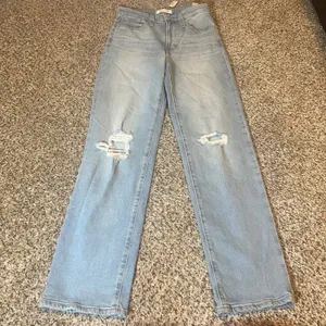 Madewell‎ The Perfect Vintage Straight Jean Light Wash Distressed Denim Size 25 thumbnail 1