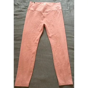 Vuori Performance Leggings Womens XL Terracotta Pink High Rise 7/8 Zip Pocket thumbnail 11
