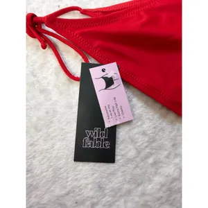Wild Fable Womens Red Low Rise Extra High Leg Cheeky Bikini Bottom XXS‎ 00 NWT thumbnail 3