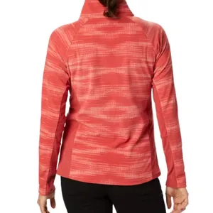Columbia • Fleece Pink Striped 1/4 Zip Sweater • Women’s size XL • Warm & Cozy thumbnail 4