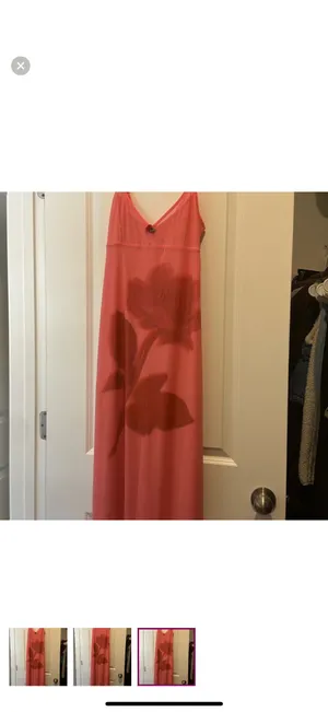 Urban Outfitters Ginnie Printed Mesh Maxi Dress thumbnail 2