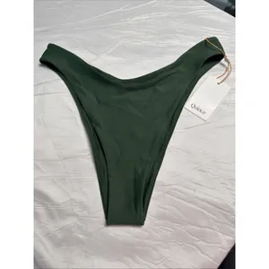 Quince High-Leg Bikini Bottoms Women’s XL NWT Green thumbnail 3