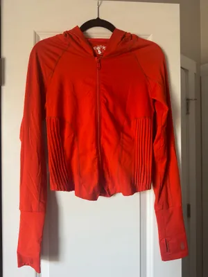 FP Movement Orange Zip-Up Athletic Jacket thumbnail 2