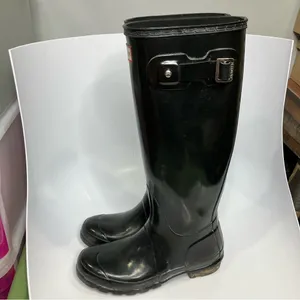 Hunter original tall black rain boots women’s size 6‎ thumbnail 7