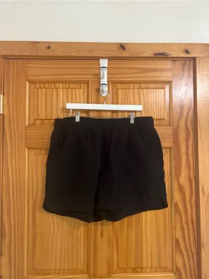 Old Nayy Size XL Black High-Rise Comfort Waistband Shorts thumbnail 3