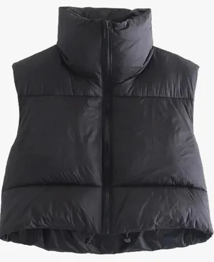 Black Puffer Vest thumbnail 1