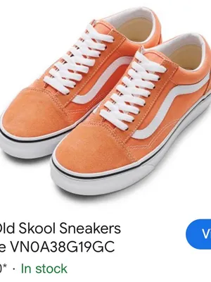 Vans Off The Walls Orange & White Low Top Old Skool Sneakers Size 7 NWOT thumbnail 14