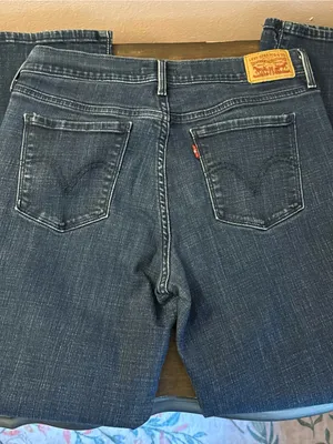 505 Straight Levi's Straight Leg Jeans in Dark Blue Wash thumbnail 7