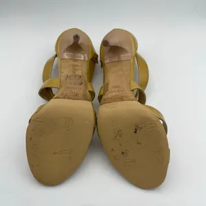 Jimmy Choo Women's Lottie Patent Leather Stilettos Mustard Yellow Size 38 1/2 thumbnail 5