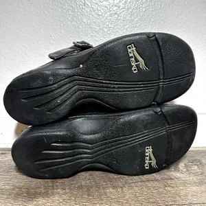 Dansko Kitty Mary Jane Shoes Leather Buckle Strap Slip Resistant Black 39 8.5 thumbnail 8