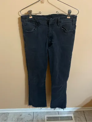 Mother Hustler Ankle Fray Jeans in Not Guilty thumbnail 4