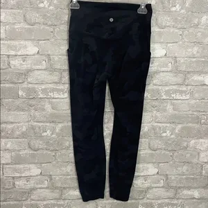 Lululemon Align High Rise Pant with Pockets 25"Heritage 365 Camo Deep Coal Multi thumbnail 4