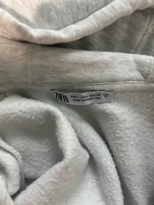 ZARA Cropped Zip-Up Hoodie thumbnail 3