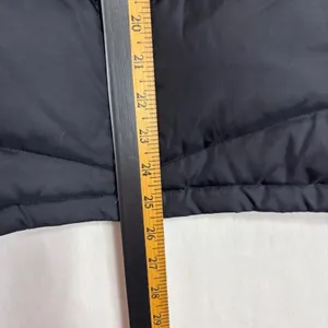 NY&CO Puffer Vest Hooded Black Down Fill Full Zip Gorpcore Outdoor Hiking Fall L thumbnail 11