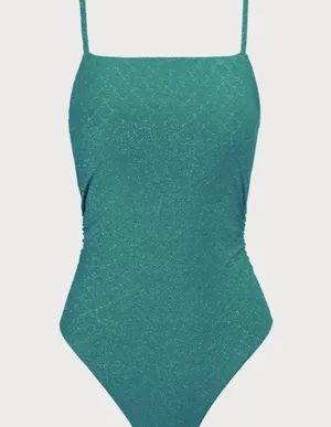 BERLOOK Lurex Jacquard Ruched One-Piece Swimsuit 66 thumbnail 6