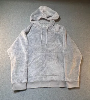 Hollister Gilly Hicks Long Sleeve Lounge Hoodie Women's Size Large Light Gray thumbnail 1