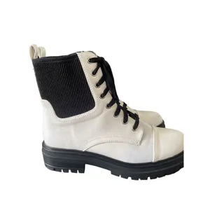 Circus by Sam Edelman Giovanny White / Black Combat Boot 9M Moto Boot/ Winter thumbnail 3