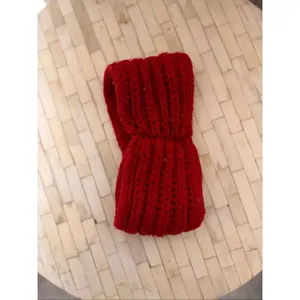 Red Knit Headband Ear Warmer Winter Twist Knot Headband Cozy Stretch Hair Access thumbnail 2