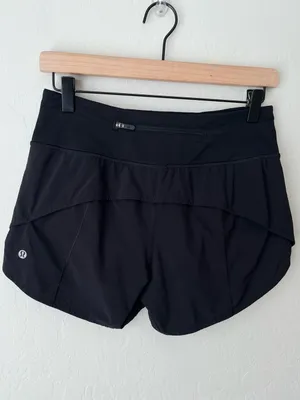 Lululemon speed up shorts black 4 long thumbnail 8