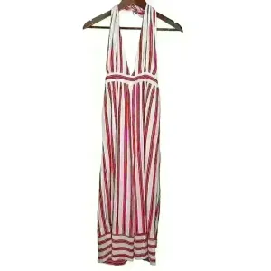 Urban Outfitters Raven striped Plunging Halter‎ Style cropped Jumpsuit sz S thumbnail 4