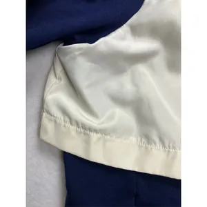 Lauren Ralph Lauren Active Full Zip Track Jacket Navy Cream Size‎ Medium thumbnail 8