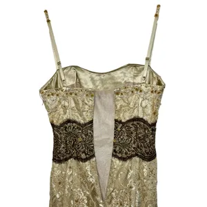 NWT Mandalay Cream Floral Lace Beaded Sequin Mermaid Evening Gown Dress Size 8 thumbnail 10