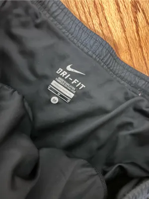 Nike Black Shorts with Neon Green Drawstring thumbnail 3
