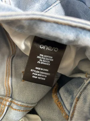 ONESO Effortless Mid Rise Wide Leg Jeans Sz 28X30 Light Wash Stretch Flare thumbnail 5