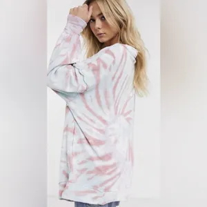 We The Free Pink & White Tie-Dye Pullover Hoodie thumbnail 6