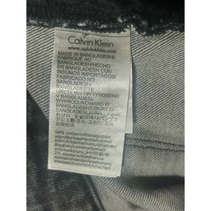 Calvin Klein Jeans High Rise Mom Jeans Womens 32 Gray Distressed Tapered Denim thumbnail 9