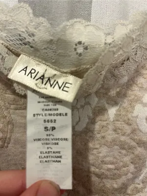 Arianne Lace-Trim Floral Camisole - Cream & White thumbnail 3