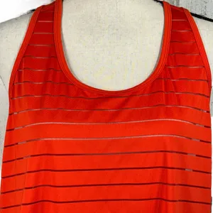 Avia X-Large (16-18) Tank Top Shadow Stripe Stretch Racerback Wicking Quick-Dry thumbnail 2